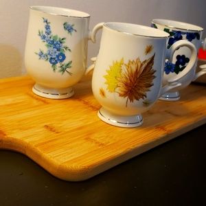 Royalton China vintage translucent porcelain cup. Three cups